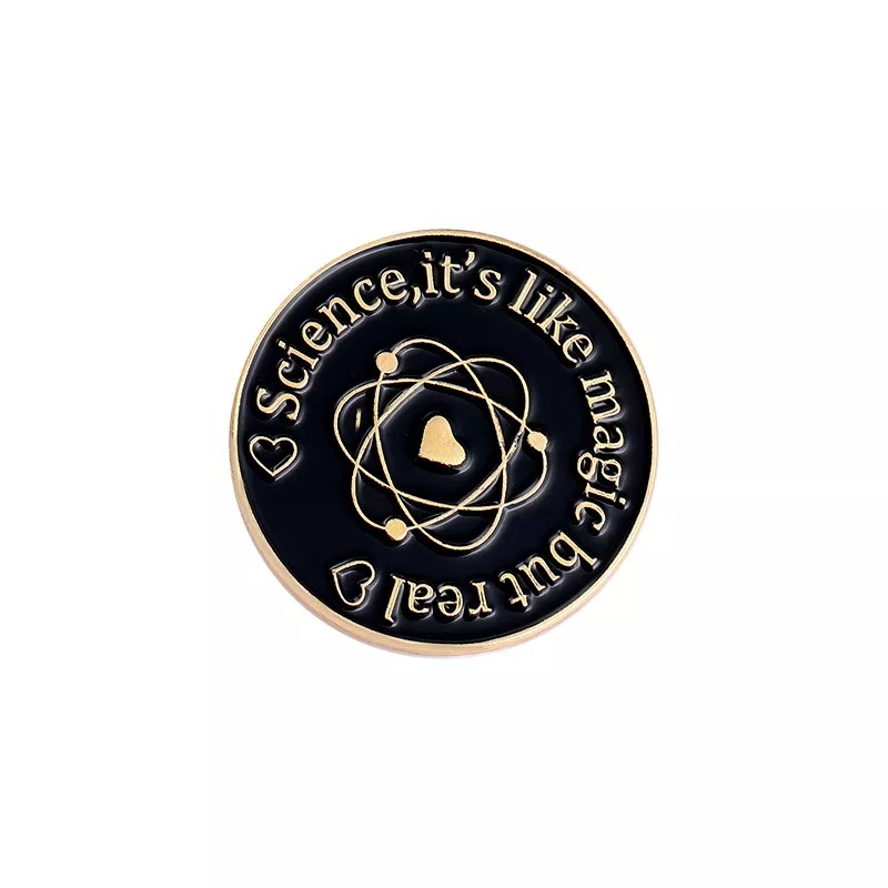 Schwarzes mathematisches chemisches Symbol Pin-Set