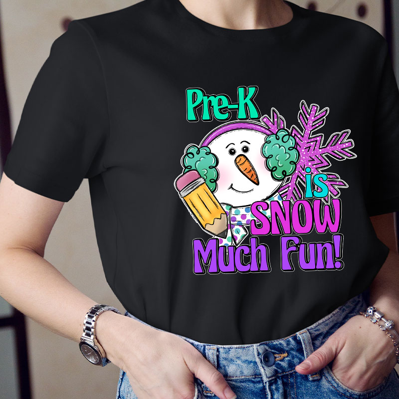 Personalized Is Snow Much Fun Teacher T-Shirt