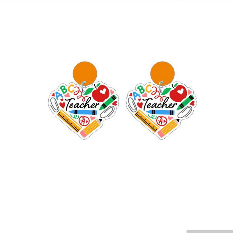 Teacher ABC Earrings