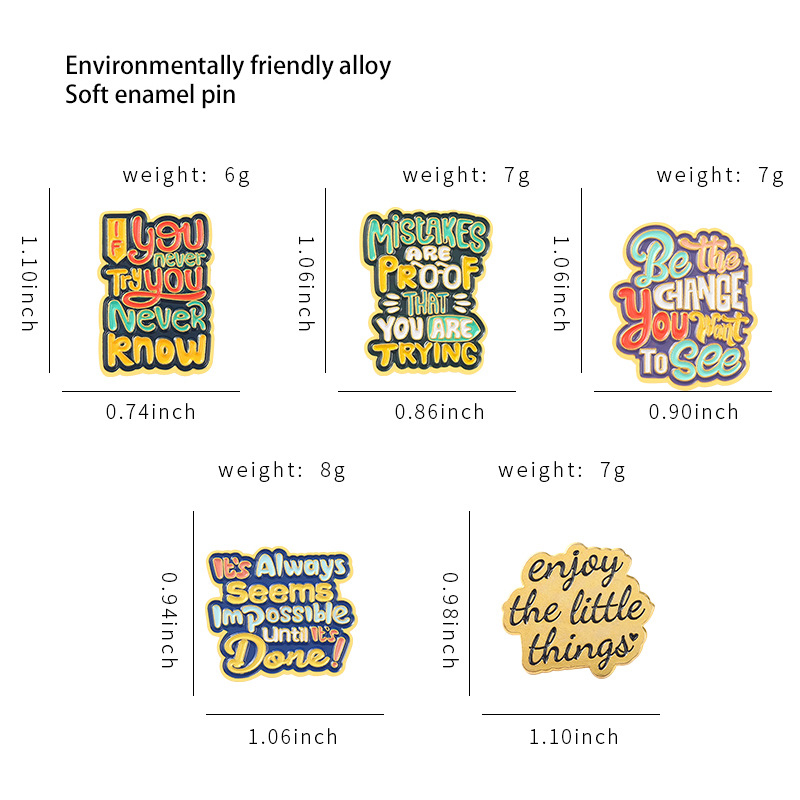 Genieße die kleinen Dinge Pin-Set