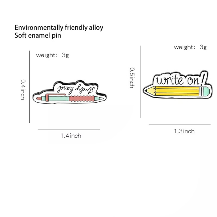 Cartoon Briefstift Pin-Set