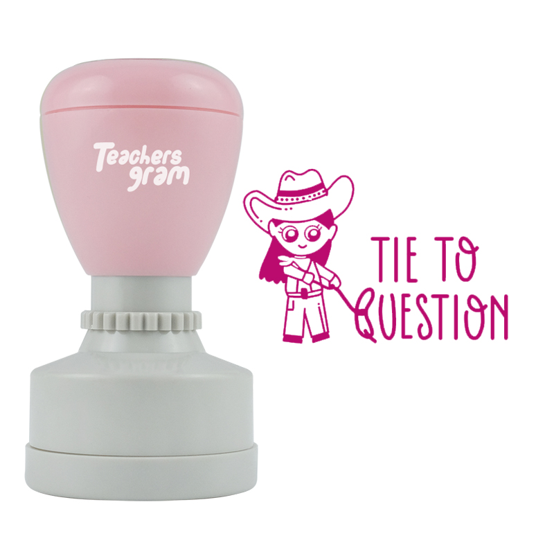 An die Frage knüpfen Lehrer Stempel