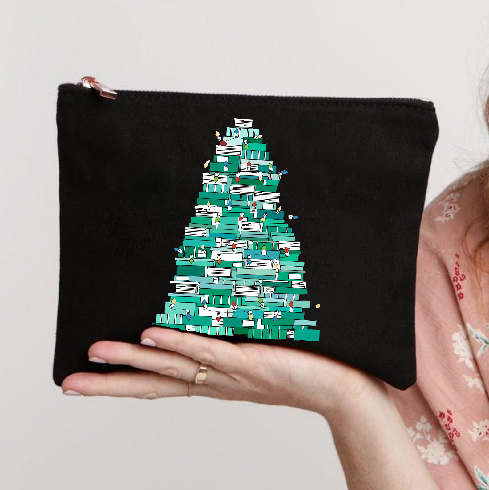 Merry Bookmas Makeup Bag