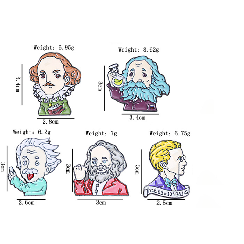 Celebrities In Different  Areas Pin Set