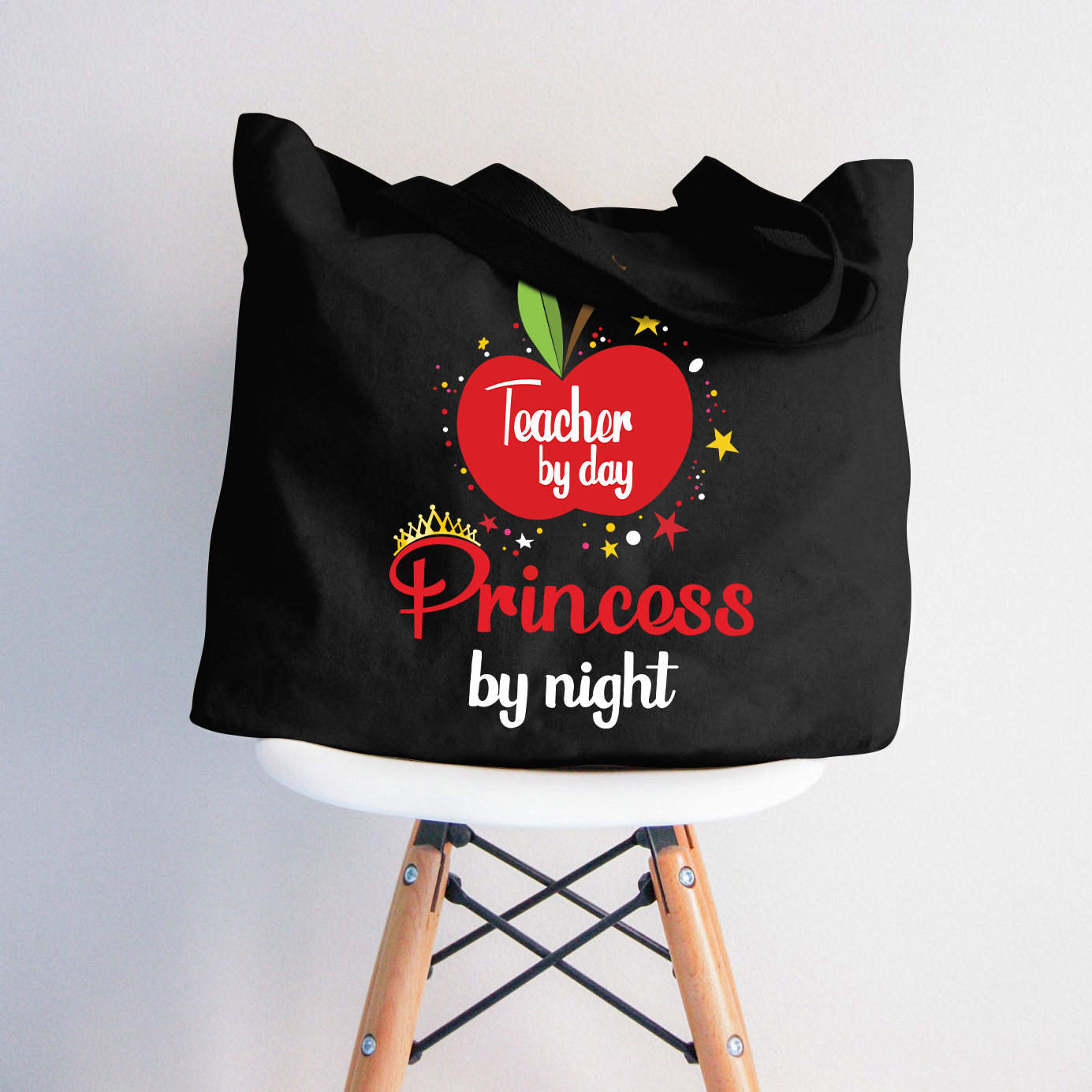 Lehrerin bei Tag, Prinzessin bei Nacht Lehrer Tragetasche mit Reißverschluss