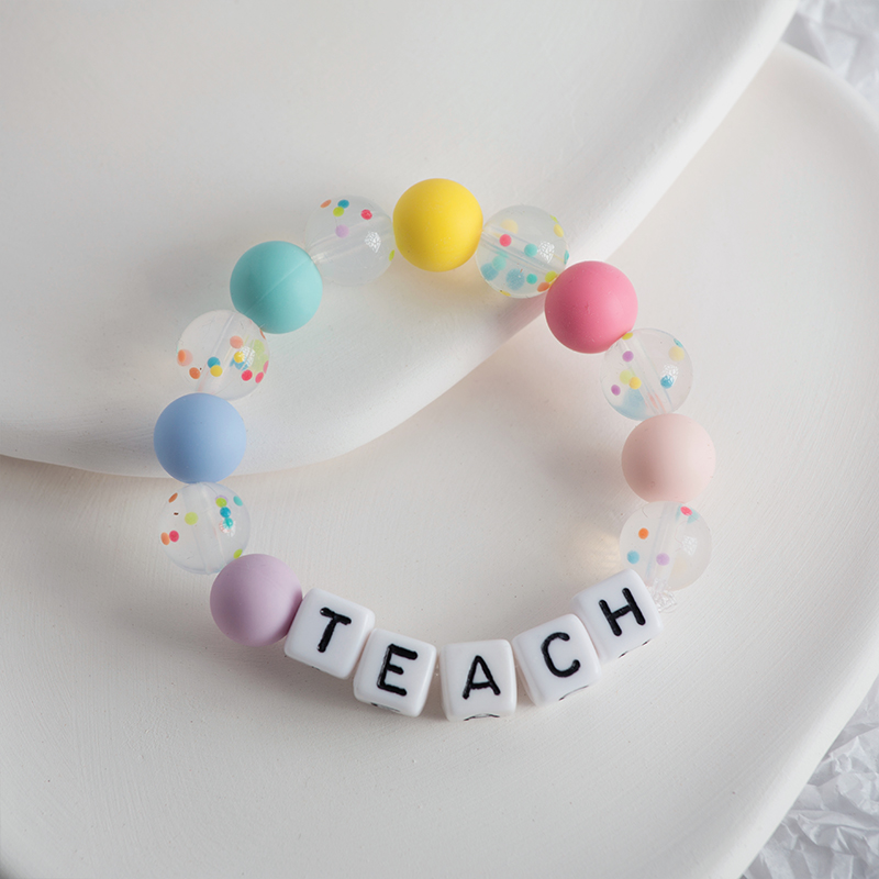 Colorful Silicone Bead Bracelet