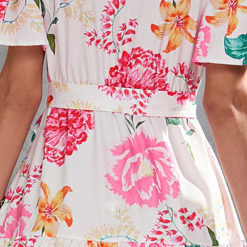 Sea Of Flowers Multicolor Dress