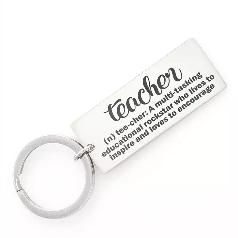 Personalized New Teacher Appreciation Gift Keychain