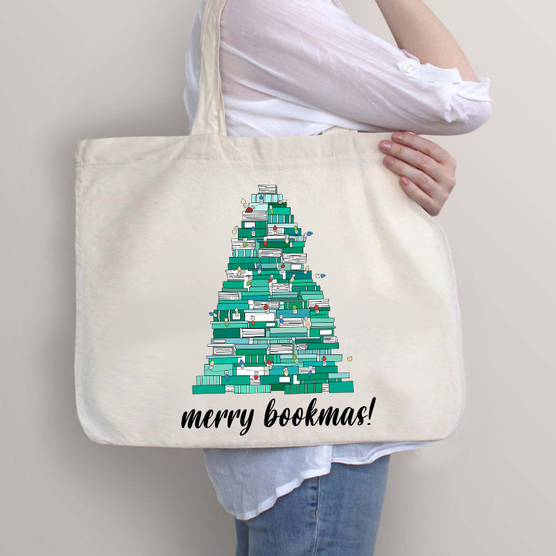 Weihnachten Buch Tasche mit Reißverschluss