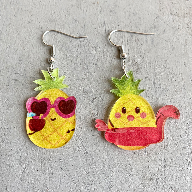 Cute Pineapple  Acrylic  Earrings