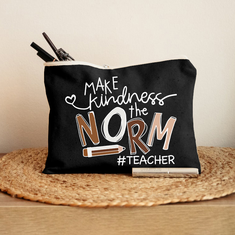 Make Kindness The Norm Makeup Bag