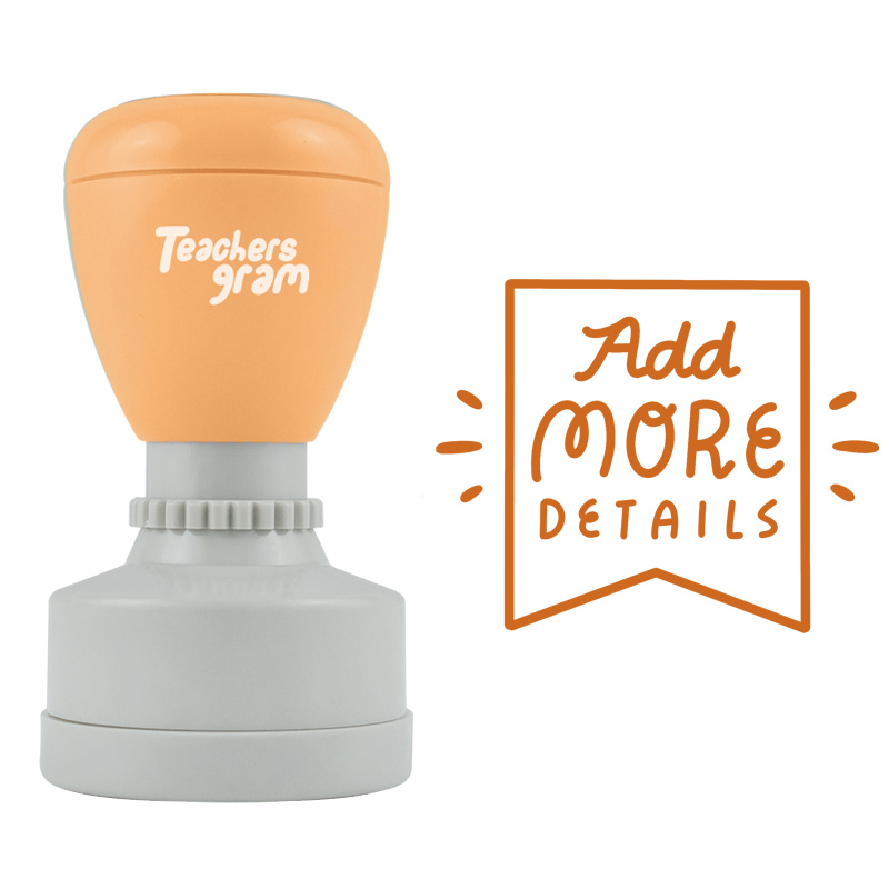 Fügen Sie weitere Details hinzu Lehrer Stempel