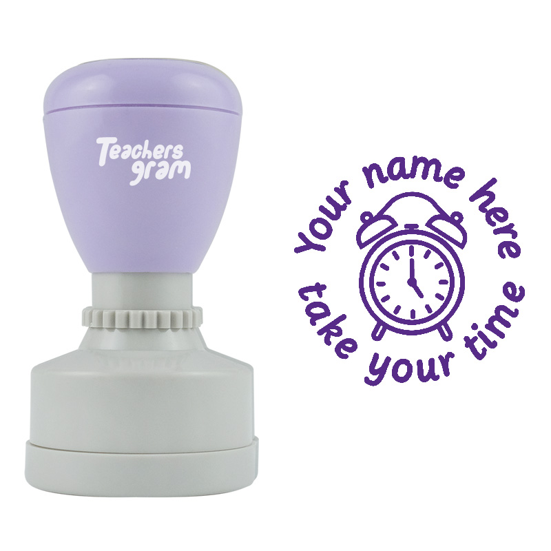 Personalized Take Your Time Stamp