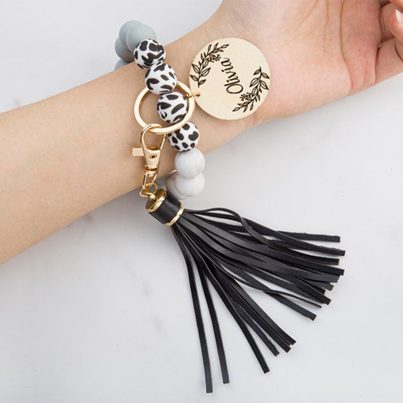 Personalized Teacher Gift Wristlet Keychain