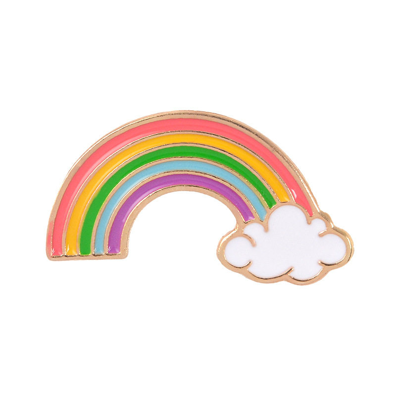 Regenbogenbrücke Lächelndes Gesicht Pin-Set