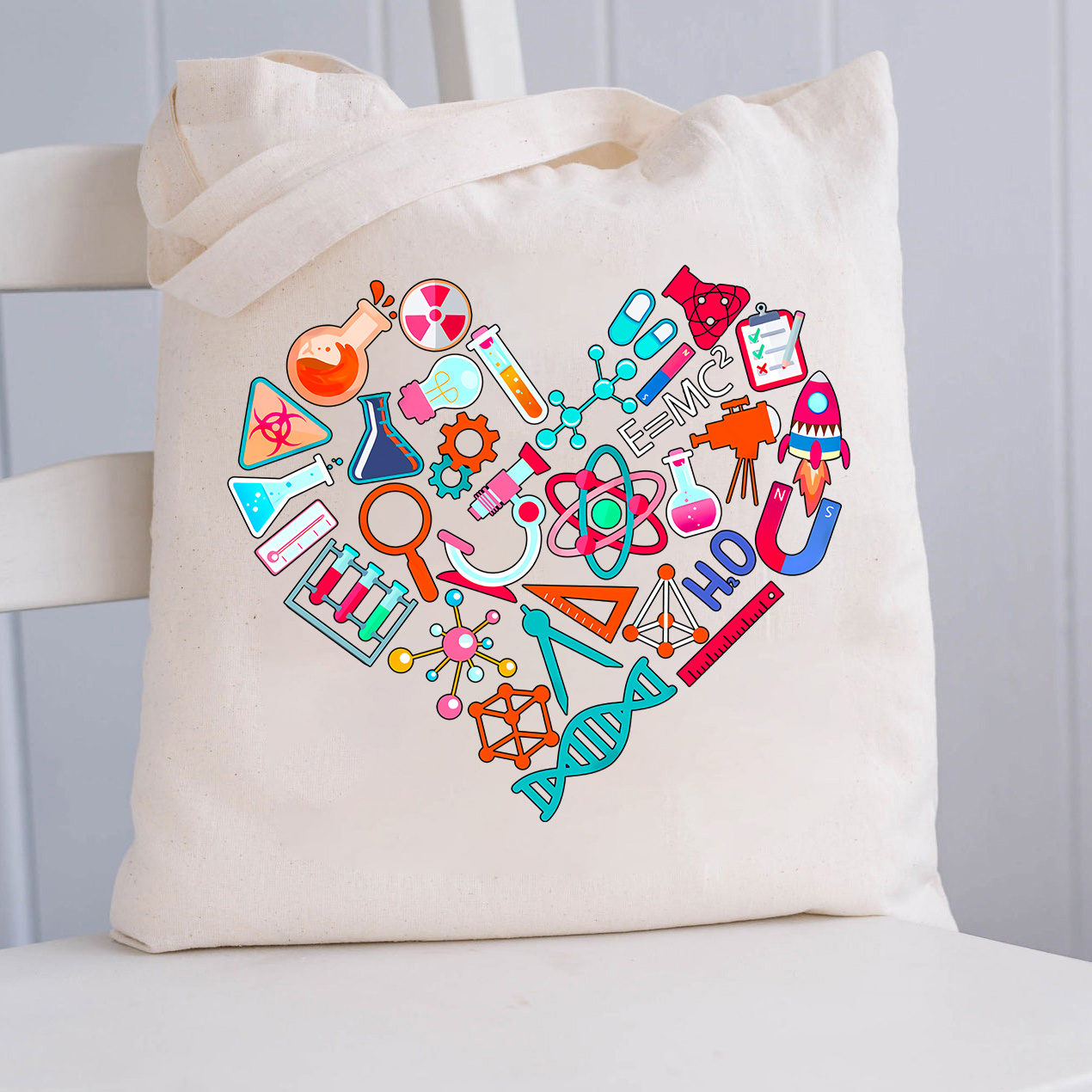 Liebe Wissenschaft Lehrer Tragetasche