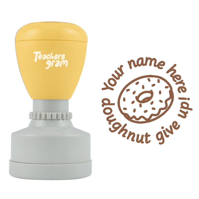 Personalized Doughnut Give Up Stamp