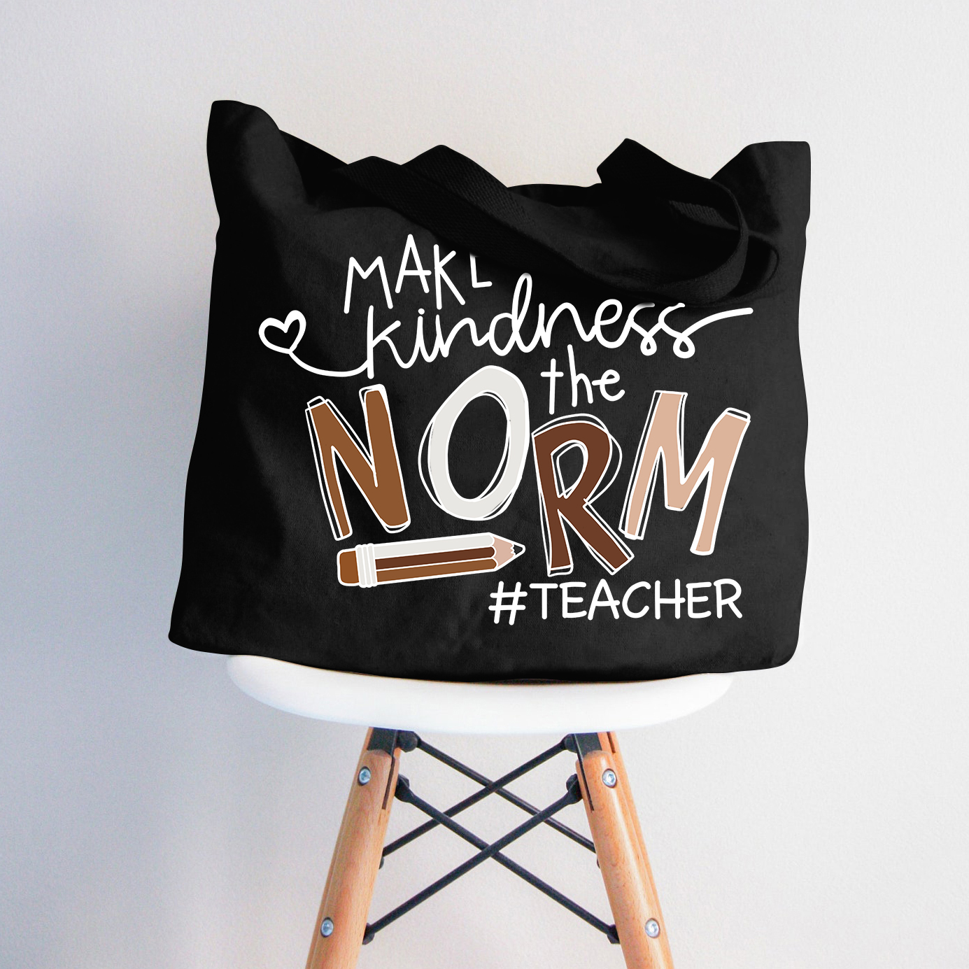 Machen Sie Freundlichkeit zur Norm Lehrer Tragetasche mit Reißverschluss