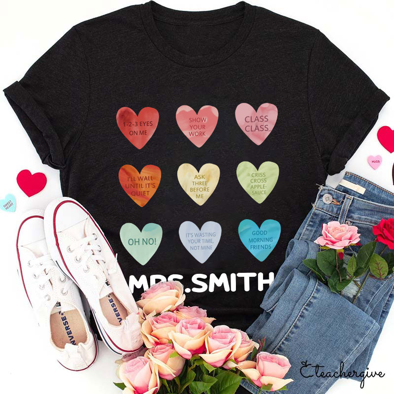 Personalized Show Your Work Teacher T-Shirt