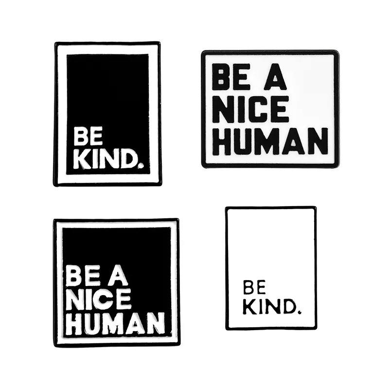 Sei ein netter Mensch Pin-Set
