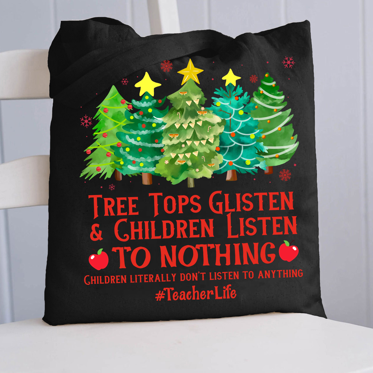 Kinder hören nichts Lehrer Tragetasche