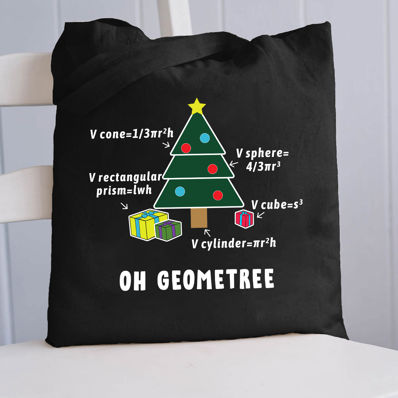 Oh Geome Baum Lehrer Tragetasche