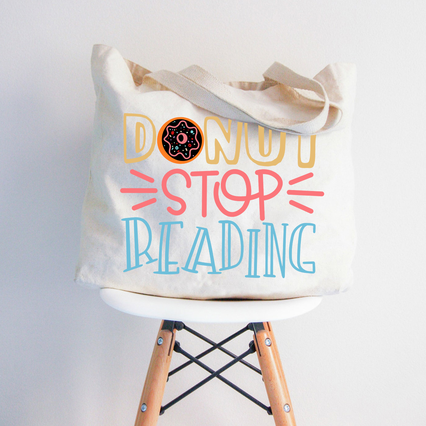 Hören Sie nicht auf zu lesen Lehrer Tragetasche mit Reißverschluss