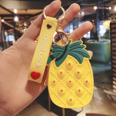 Silicone Backpack Pendant Keychain