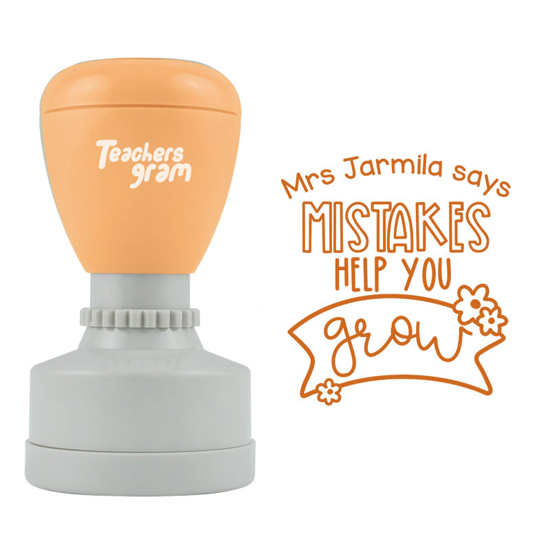 Personalized You Challenged Yourself Teacher Stamp