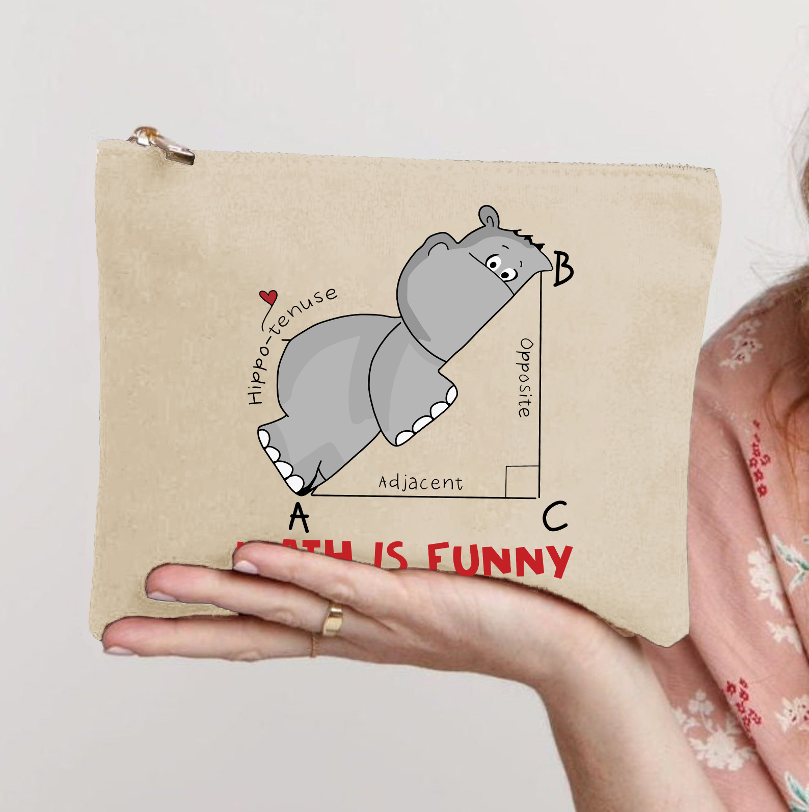 Mathe ist lustig Lehrer Schminktasche