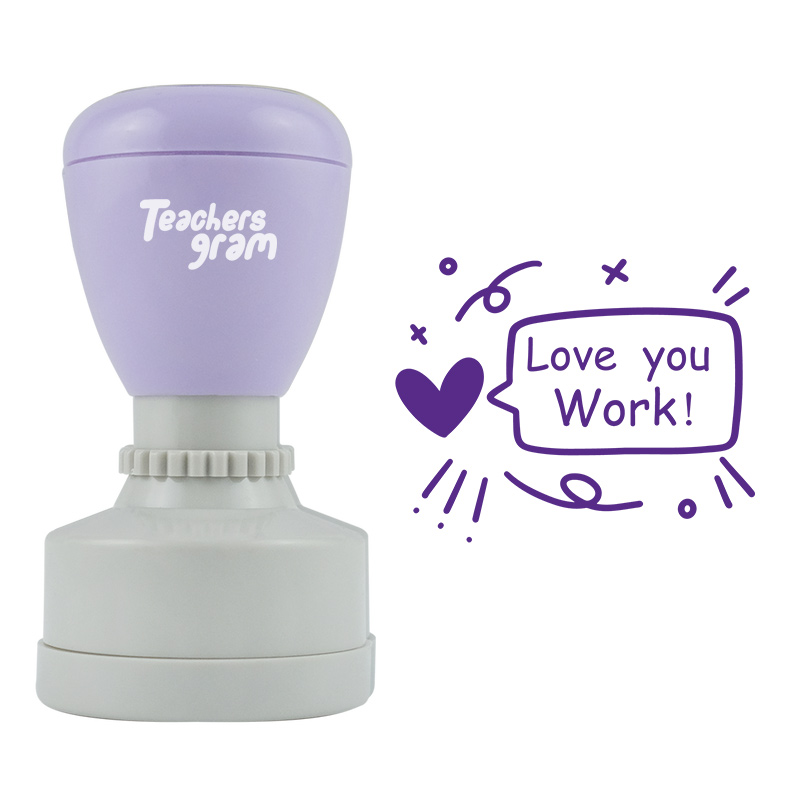 Liebe deine Arbeit Lehrer Stempel