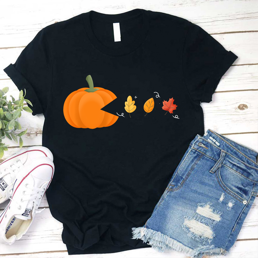 Pac-Pumpkin Teacher T-Shirt