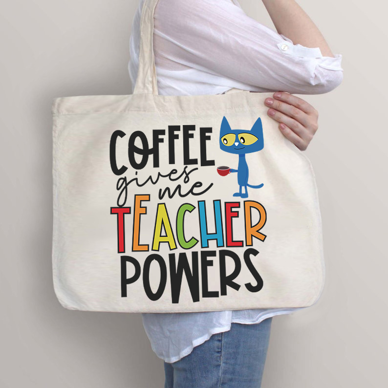 Kaffee gibt mir Lehrerkräfte Lehrer Tragetasche mit Reißverschluss