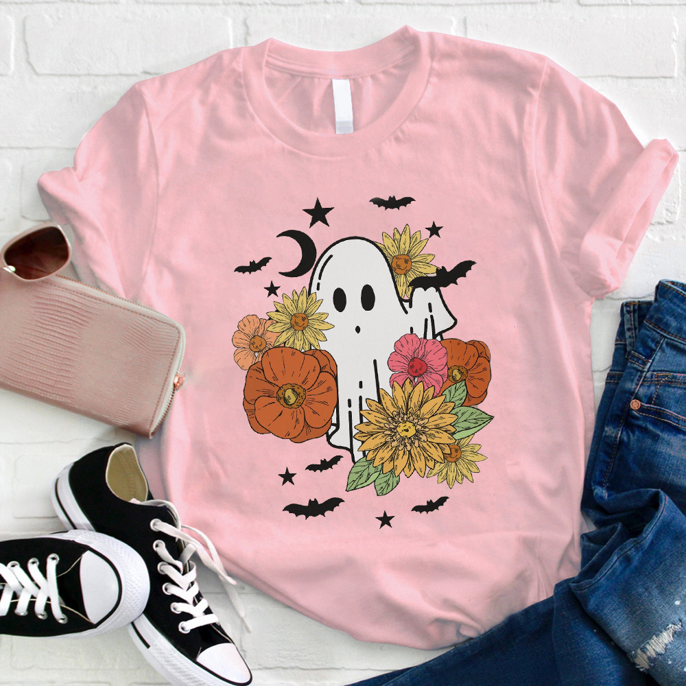 Japanese-style Halloween Ghost T-Shirt