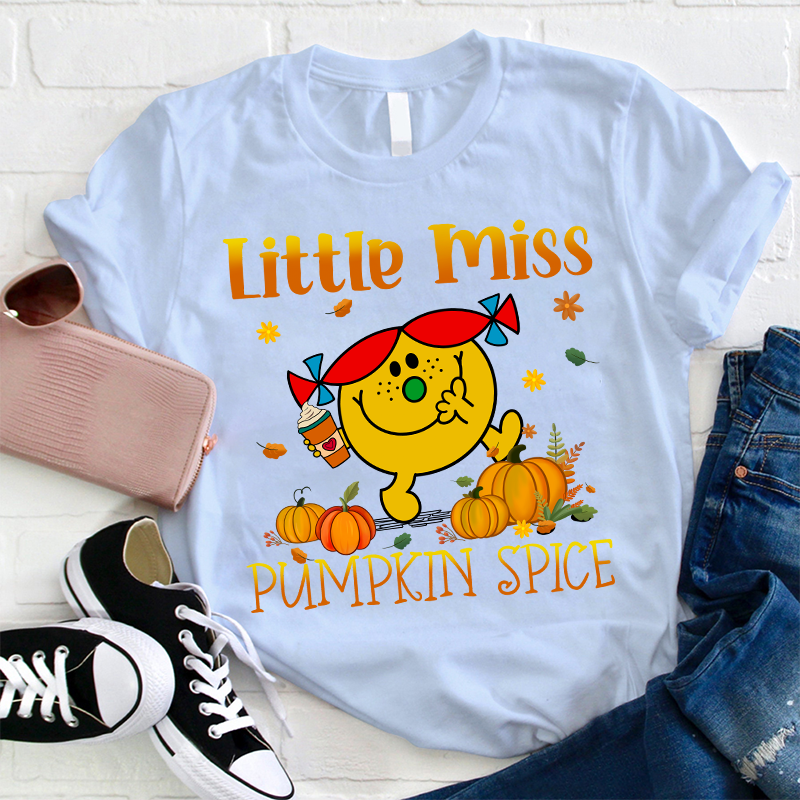 Little Miss With Her Pumpkin Spice Latte T-Shirt