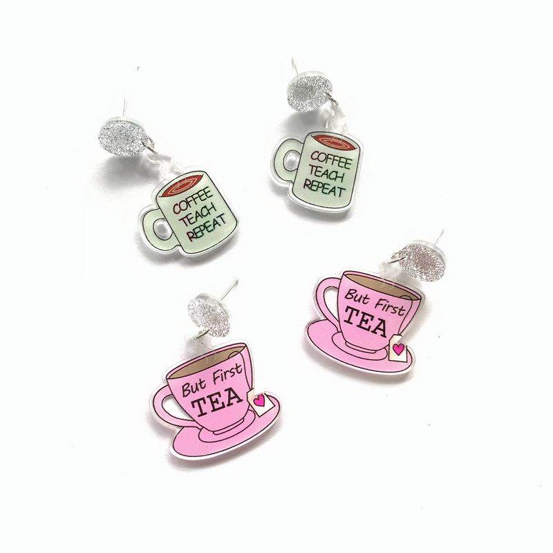 Cute Coffee Cup Earrings