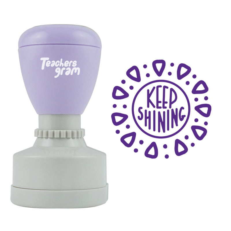 Strahle weiter Lehrer Stempel