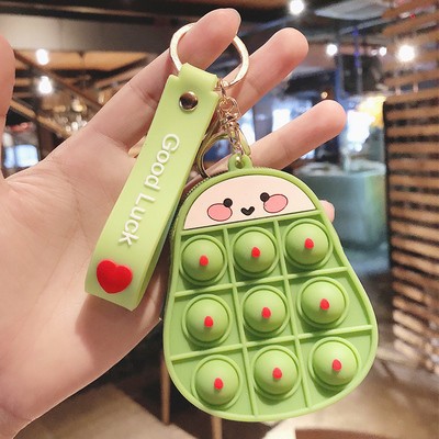 Silicone Backpack Pendant Keychain