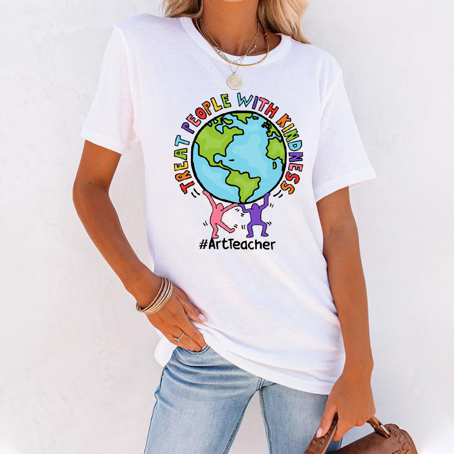 Treat People With Kindness Teacher T-Shirt