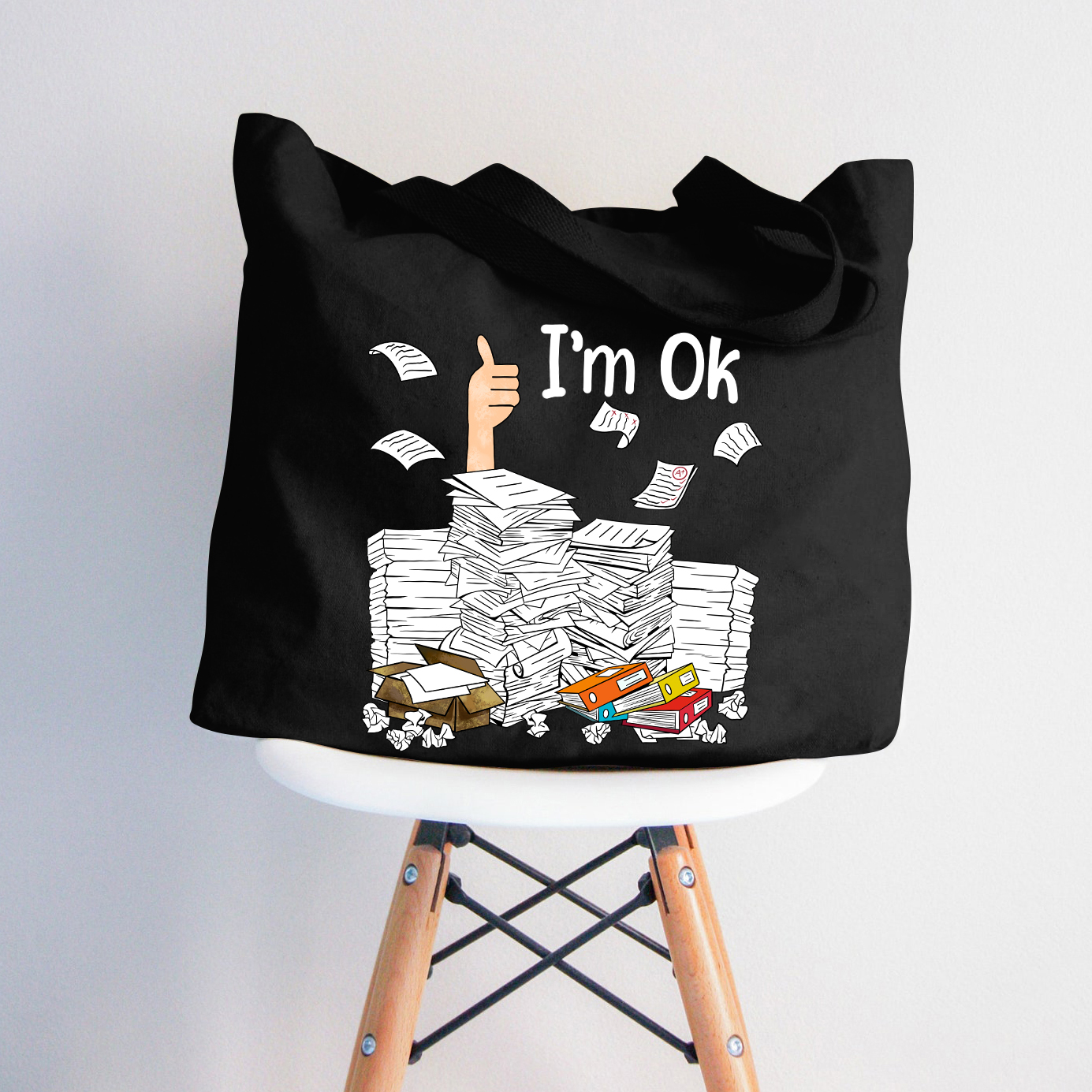 Ich bin OK Lehrer Tragetasche mit Reißverschluss