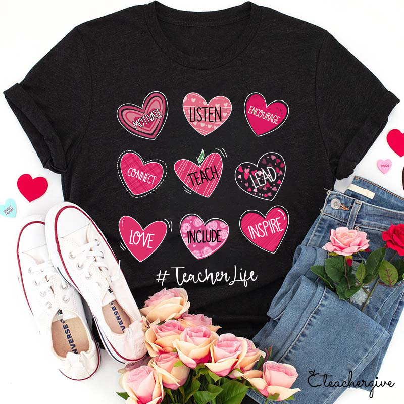 Motivate Listen Encourage Teacher T-Shirt