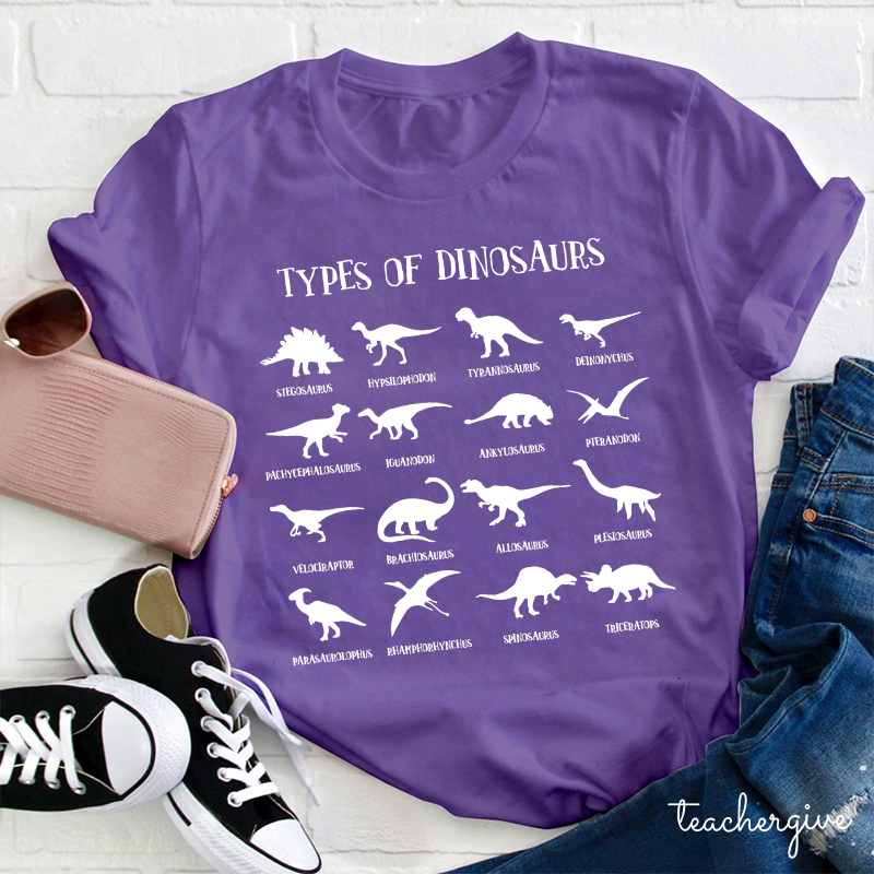 Types Of Dinosaurs T-Shirt