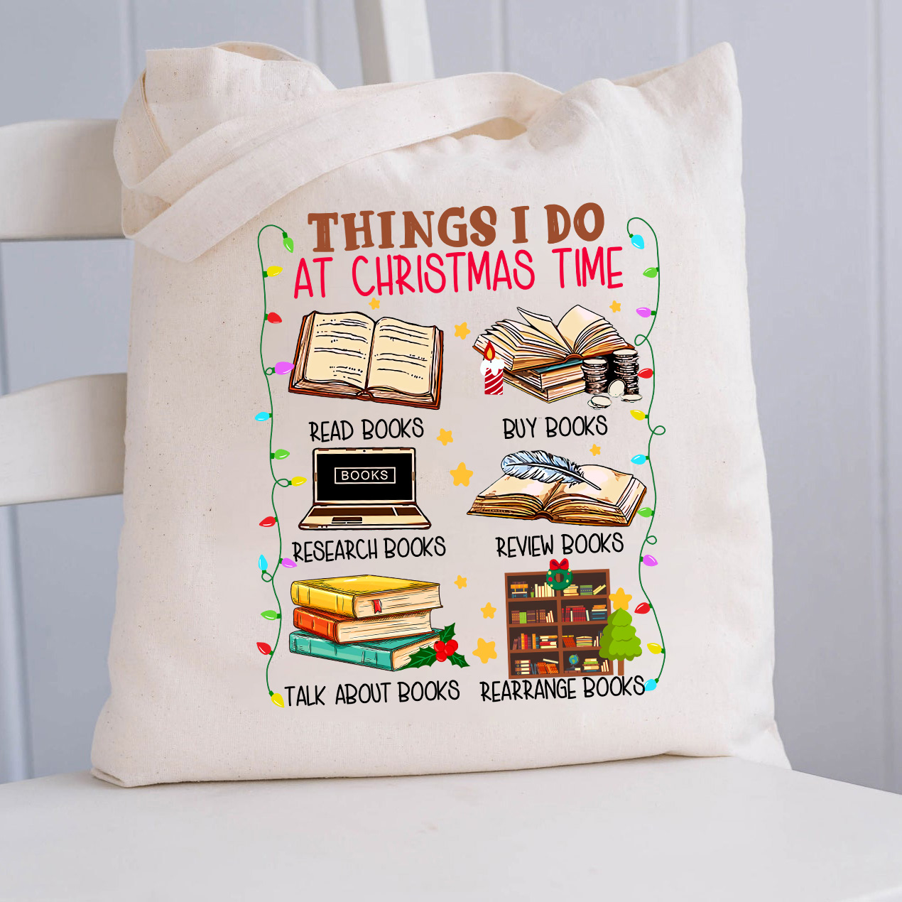 Dinge, die ich zur Weihnachtszeit mache Lehrer Tragetasche