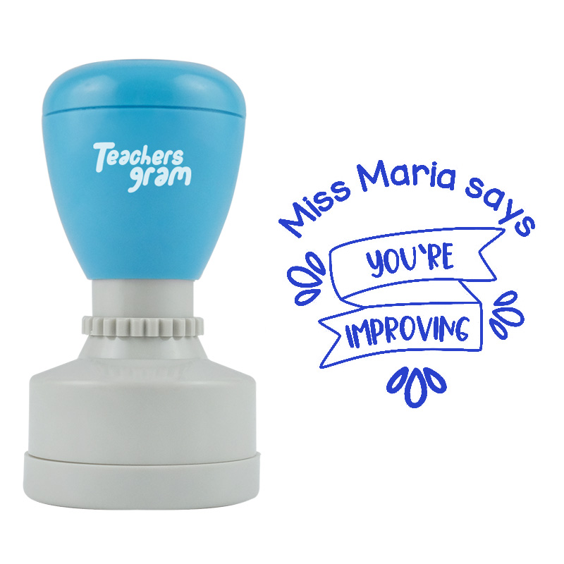 Personalized You're Improving Teacher Stamp