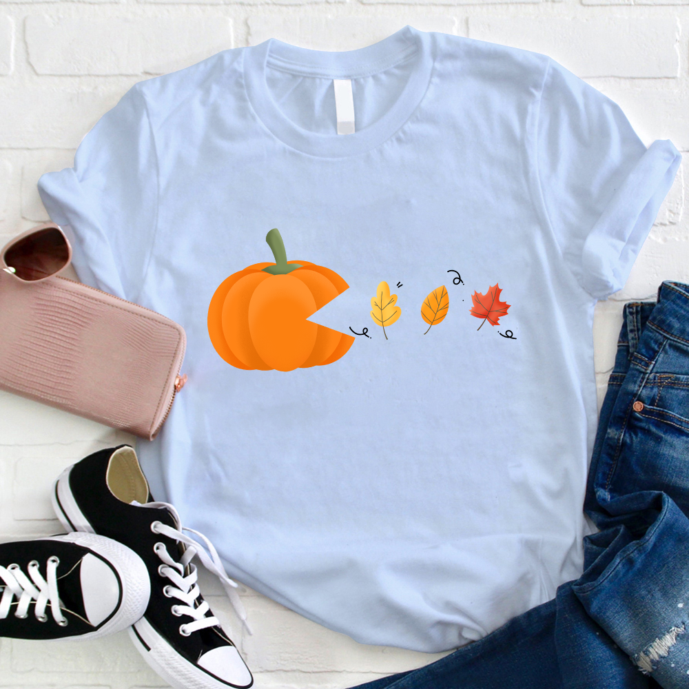 Pac-Pumpkin Teacher T-Shirt