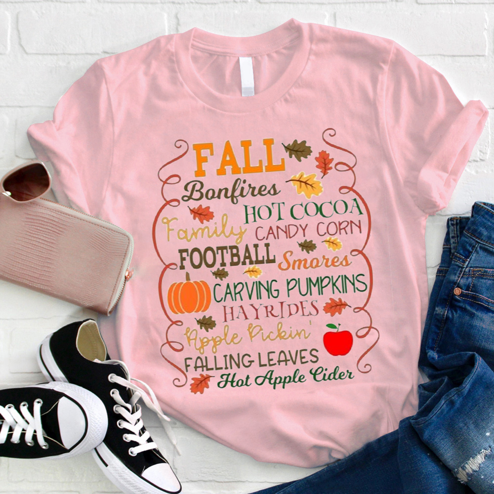 These Make Fall Better Teacher T-Shirt