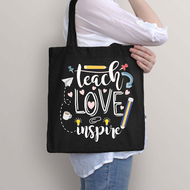 Unterrichten Liebe Inspirieren Klassisch Lehrer Tragetasche
