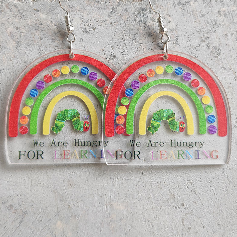 Caterpillar Learning Earrings