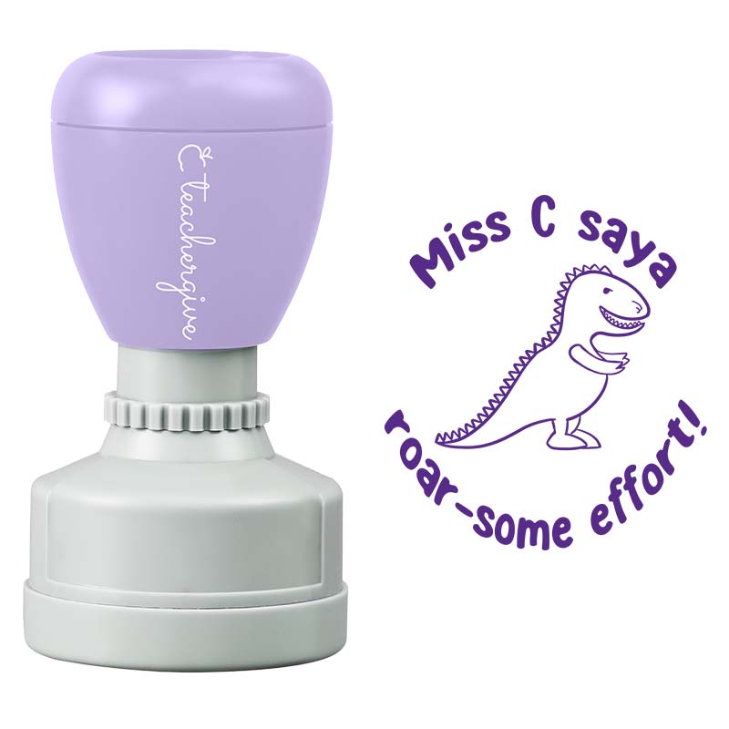 Personalized  Roar-some Effort Teacher Stamp