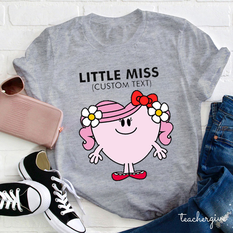 Personalized Little Miss Teacher T-Shirt